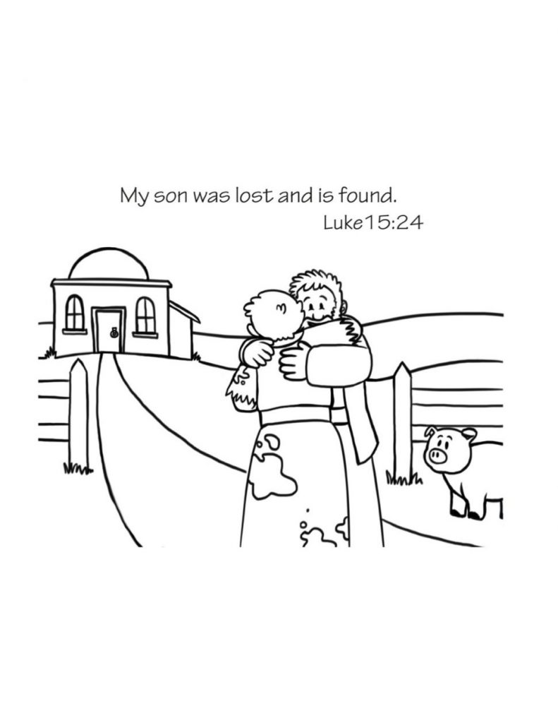 Prodigal Son Was Lost and Found Coloring Pages