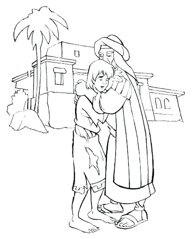 Parable Of The Prodigal Son Coloring Page Coloring Pages