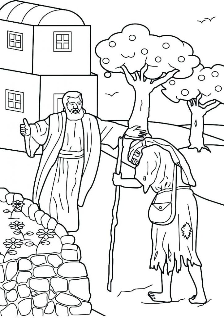 Prodigal Sons Welcome Home Coloring Page