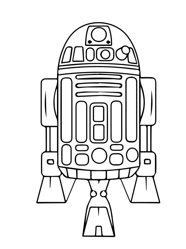 R2D2 Coloring Page