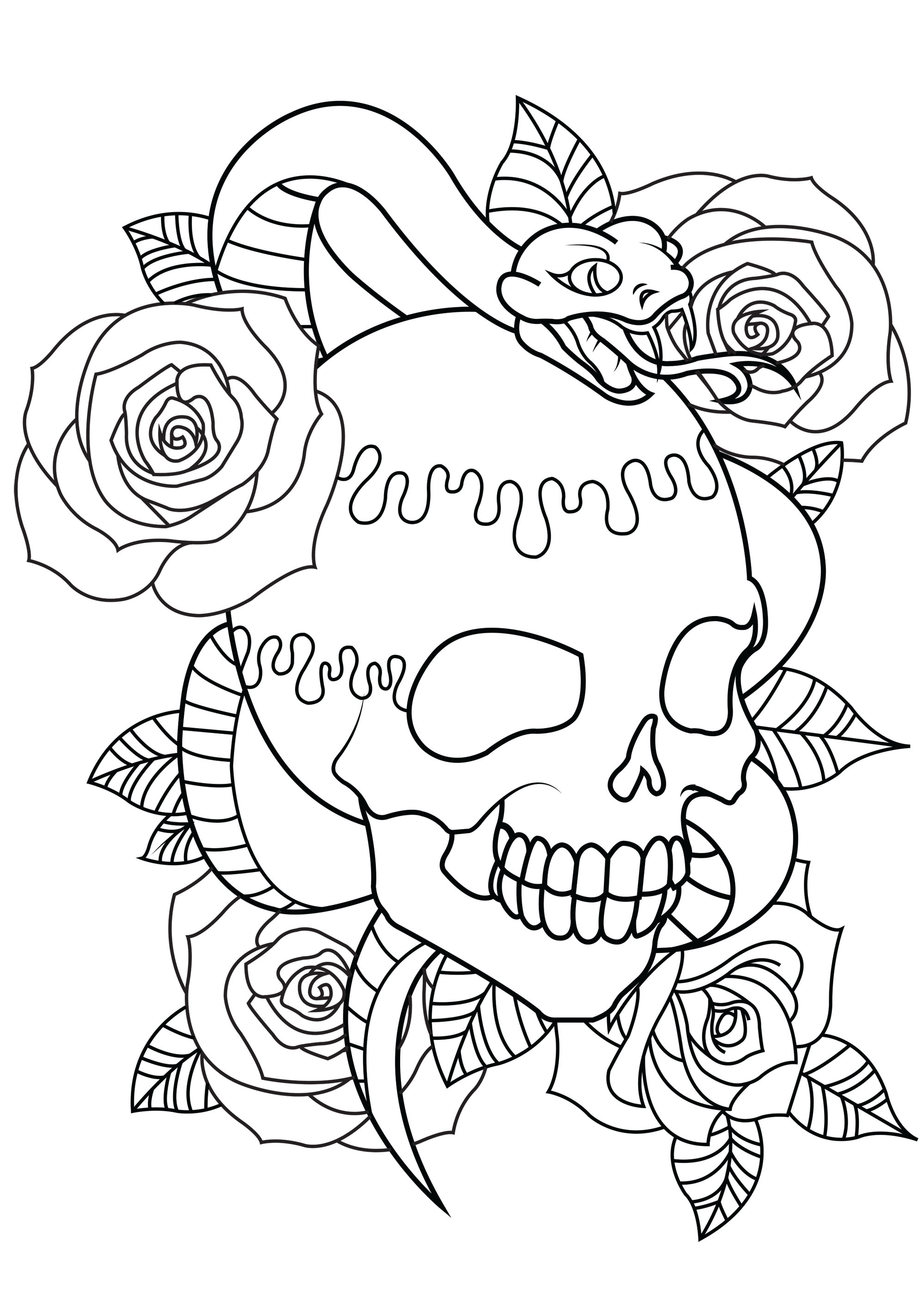 Download Tattoo Coloring Pages for Adults - Best Coloring Pages For Kids