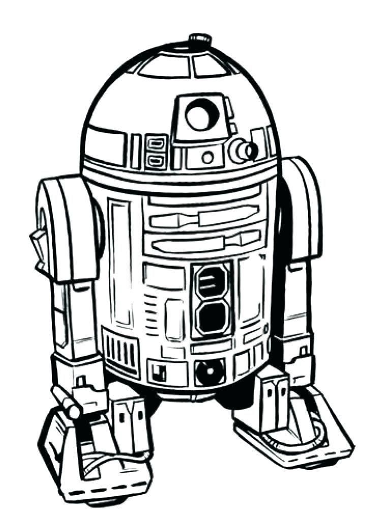 Star Wars R2D2 Coloring Page