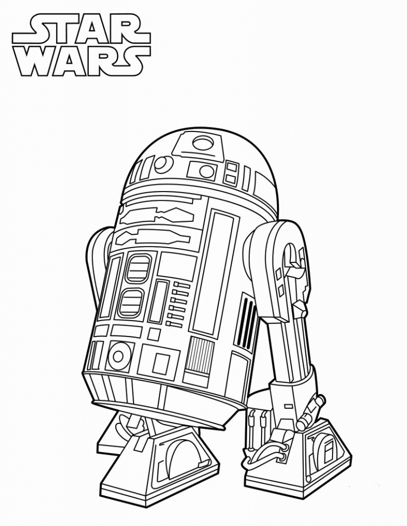 Star Wars R2D2 Coloring Page