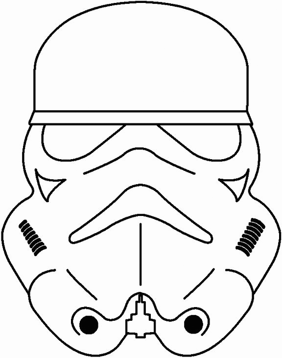 Stormtrooper Mask Coloring Pages