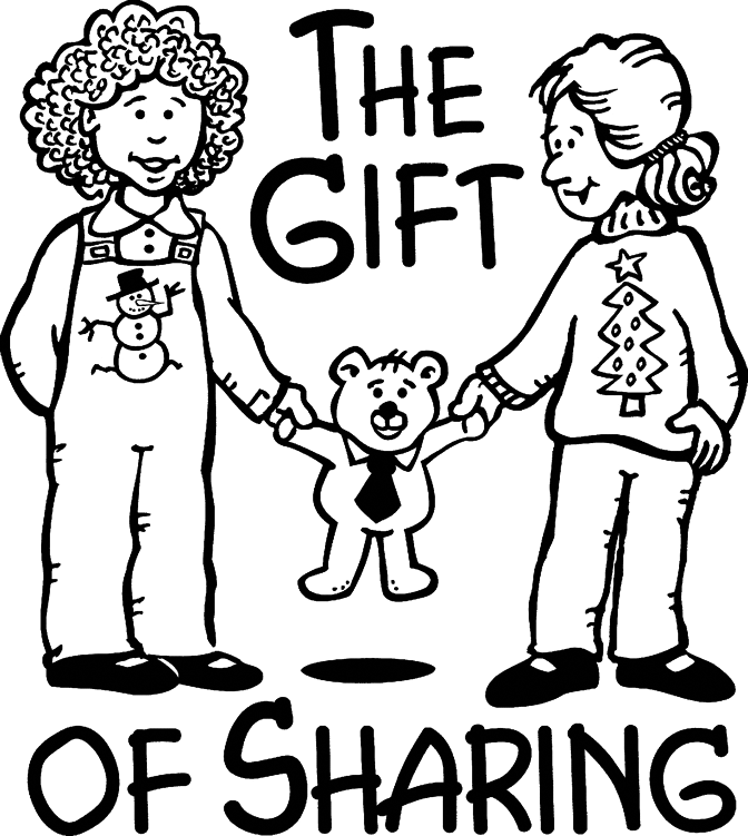 The Gift Of Sharing Coloring Page