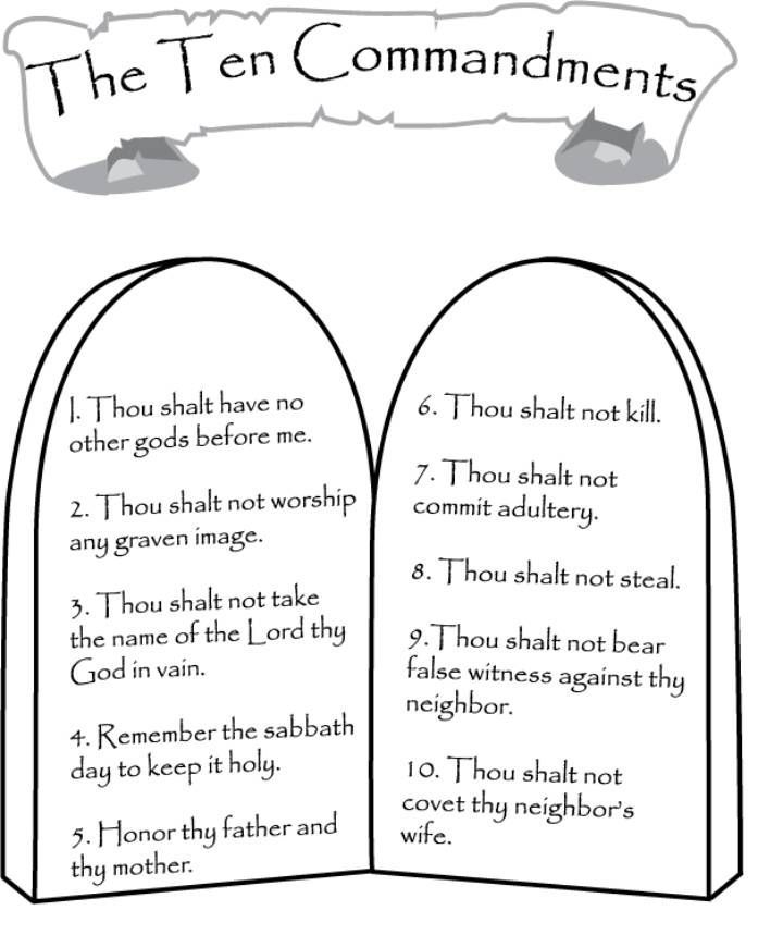 Ten Commandments Coloring Pages Best Coloring Pages For Kids