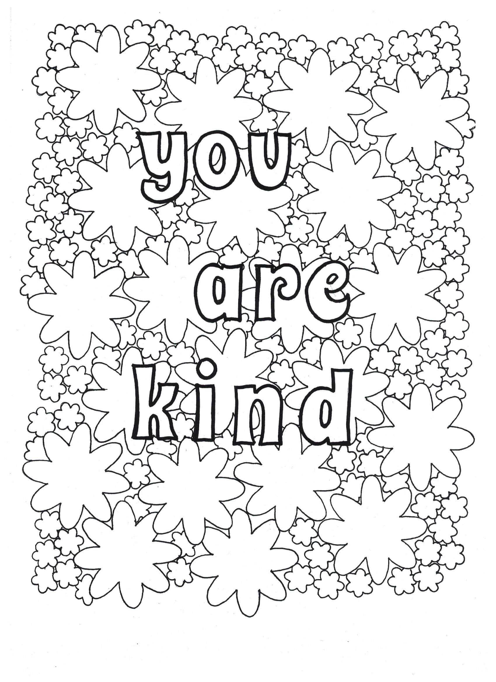 Kindness Coloring Pages Best Coloring Pages For Kids