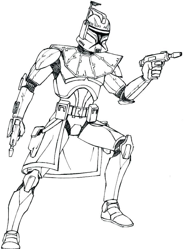 Boba Fett Printable Coloring Pages