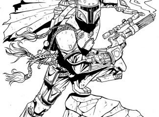 Boba Fett Star Wars Coloring Pages