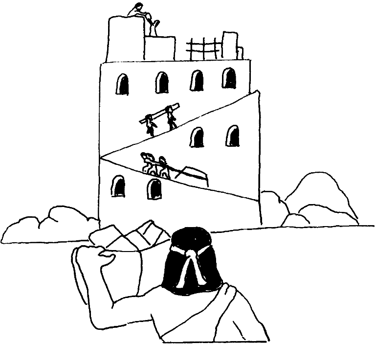 Building The Tower Of Babel Coloring Page