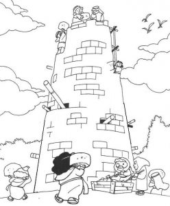 Tower of Babel Coloring Pages - Best Coloring Pages For Kids