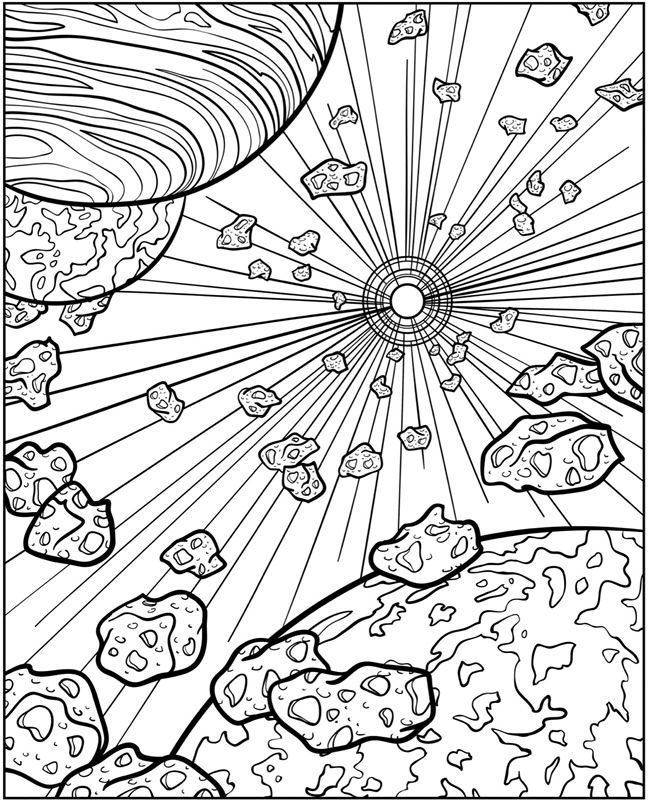 Cool Galaxy Coloring Pages