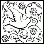 Dove Coloring Pages