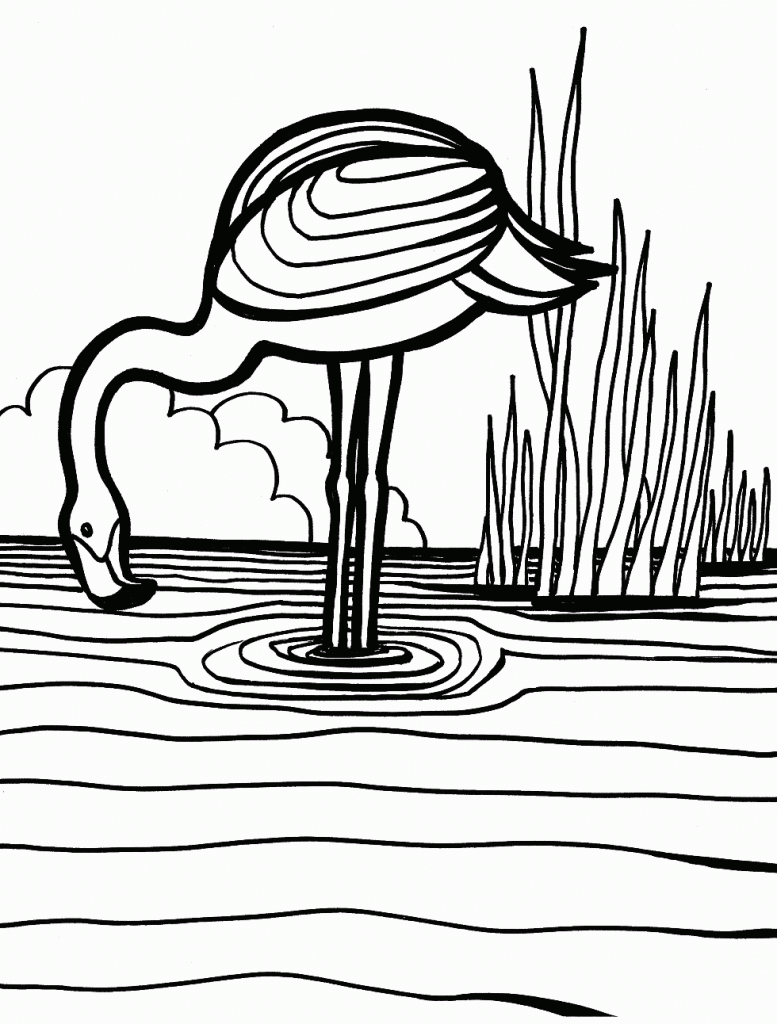 Flamingo Coloring Pages