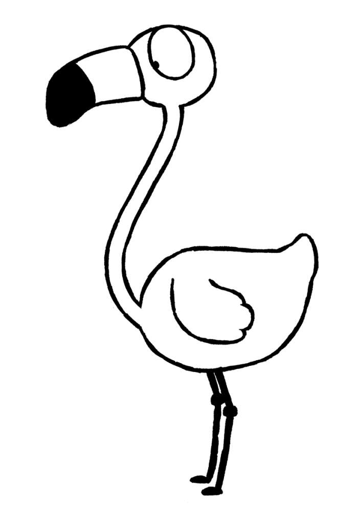 Flamingo Coloring Pages for Kids