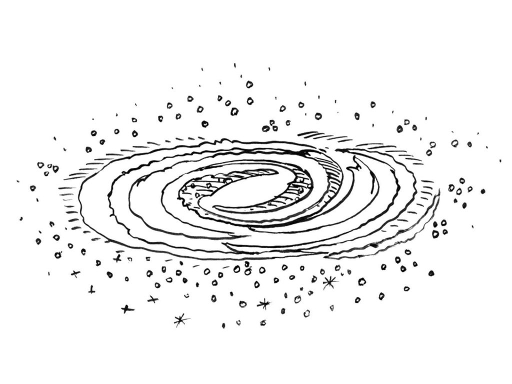 Galaxy Coloring Page