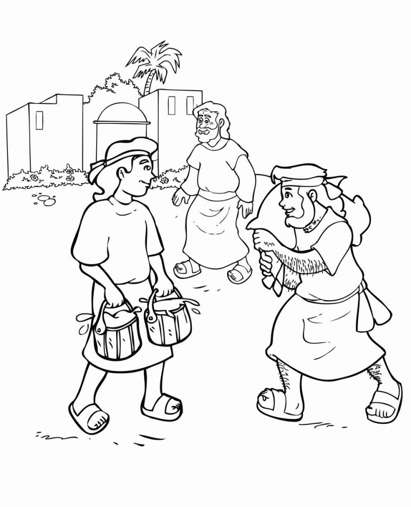 Jacob And Esau Bible Coloring Page