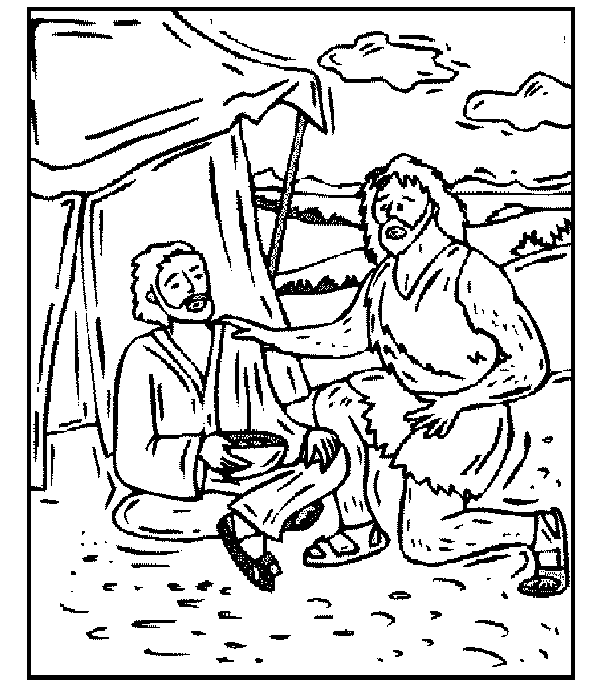 Jacob And Esau Bible Coloring Pages