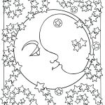 Moon and Stars Coloring Pages