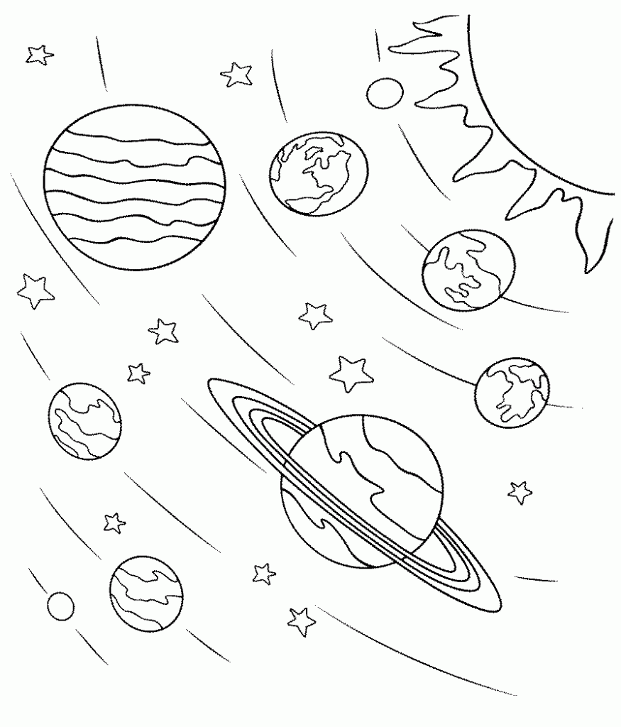 Planets in the Galaxy Coloring Pages