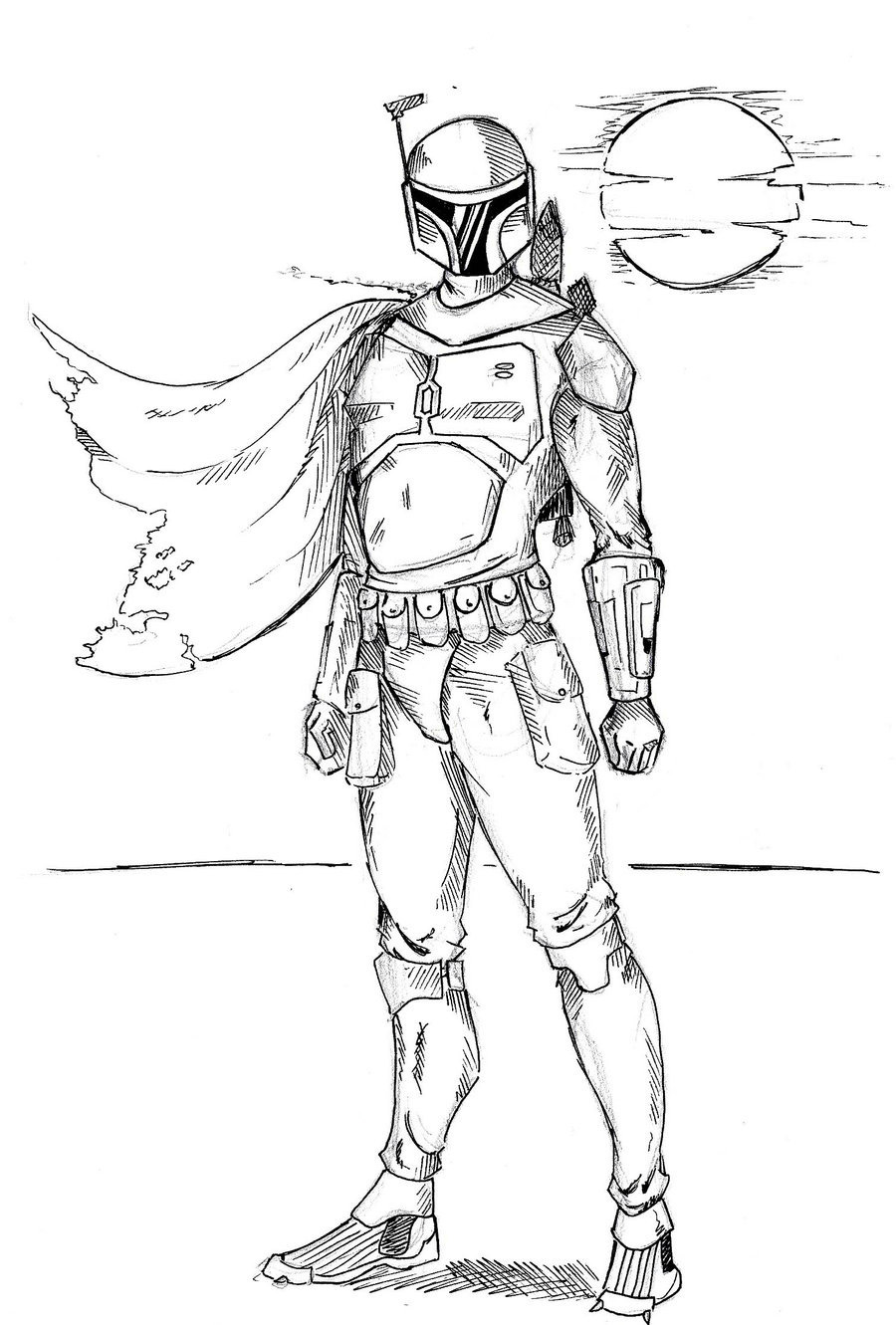 Boba Fett Coloring Pages.
