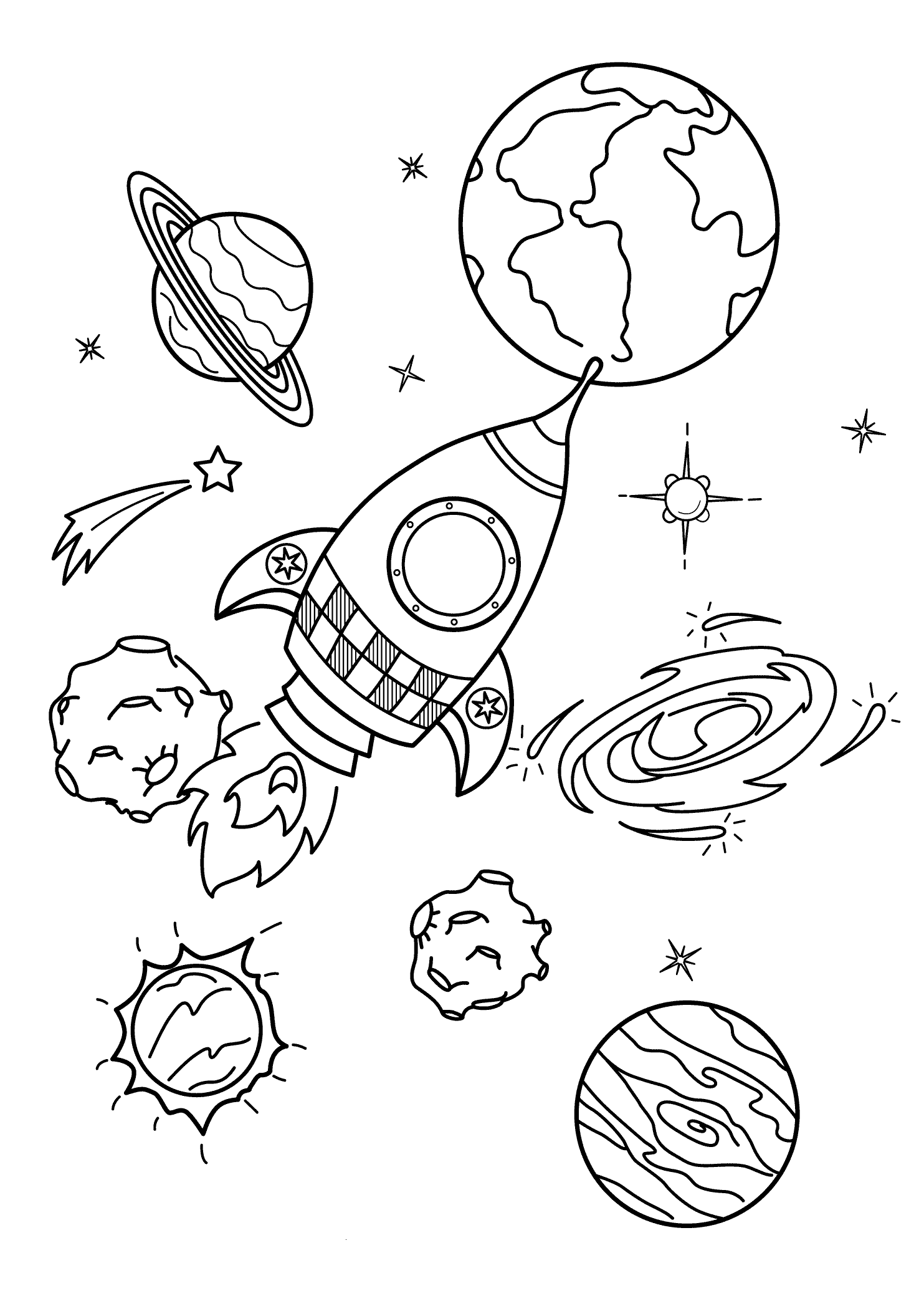 Galaxy Coloring Pages - Best Coloring Pages For Kids