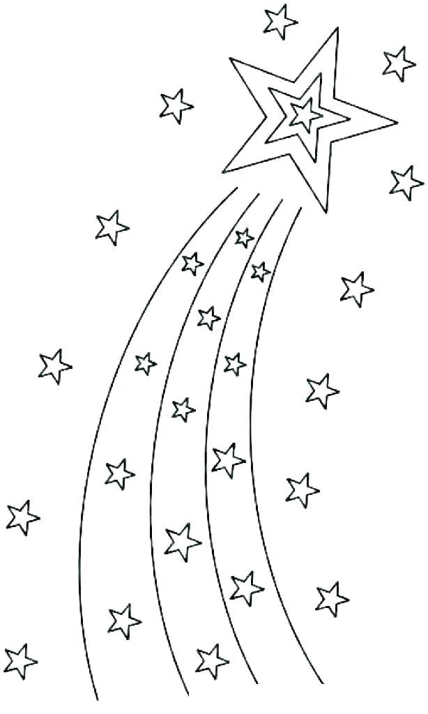 Shooting Star Coloring Page