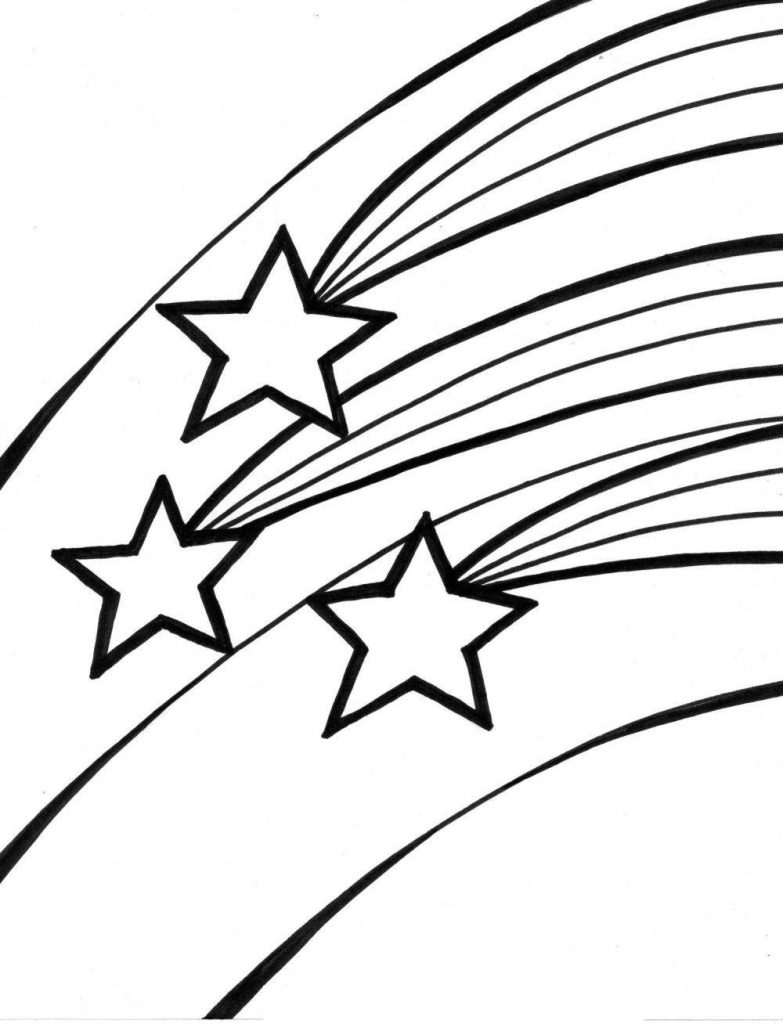 Shooting Stars Coloring Pages