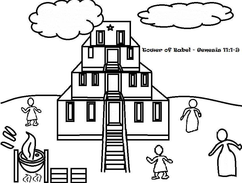 Download Tower of Babel Coloring Pages - Best Coloring Pages For Kids