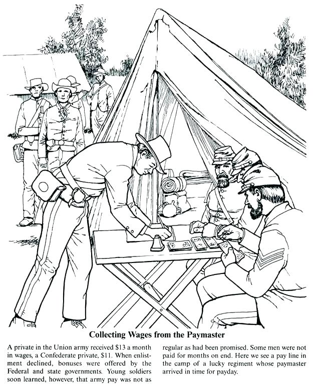 Civil War Coloring Pages For Kids Coloring Pages