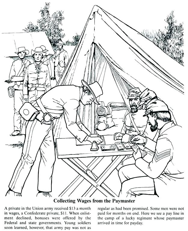 Civil War Coloring Book Pages Boringpop