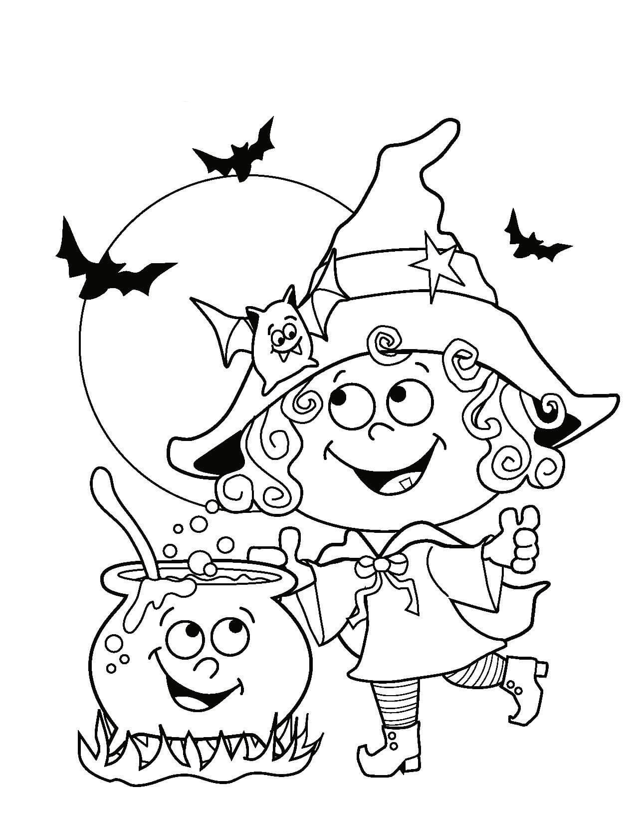 Cute Halloween Coloring Pages Best Coloring Pages For Kids