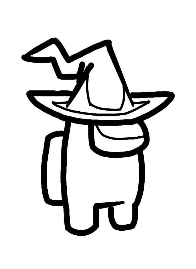 Cute Witch Animal Cartoon Halloween Coloring Page