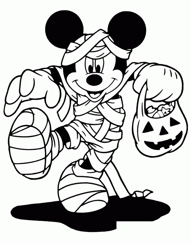 Disney Halloween Coloring Pages