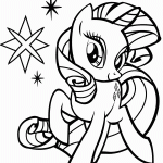 Fun Rarity Coloring Pages