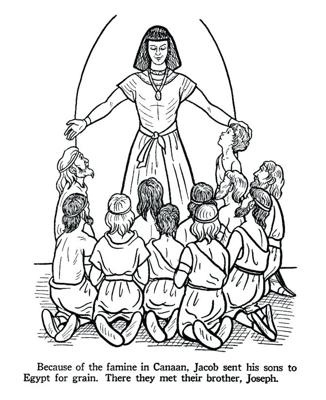 Joseph Sold Into Slavery Coloring Pages