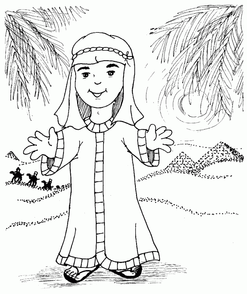 Joseph Bible Story Coloring Page