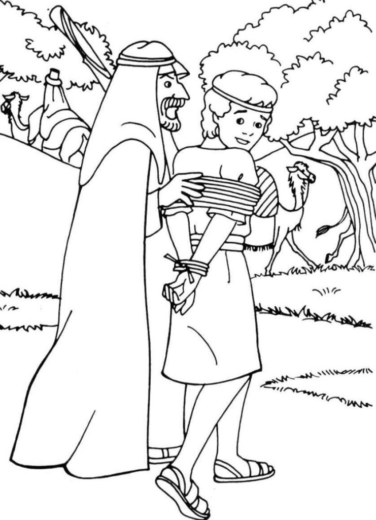 Joseph Enslaved Coloring Page