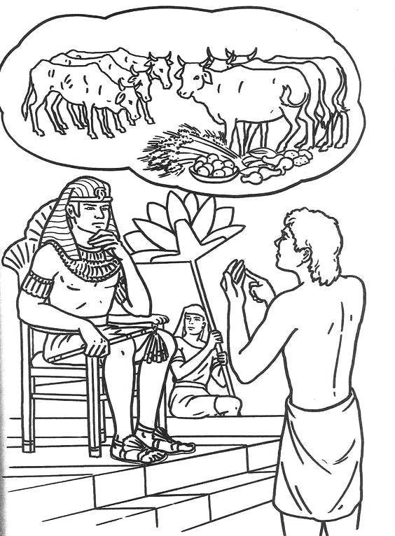 Joseph Livestock Bible Coloring Page