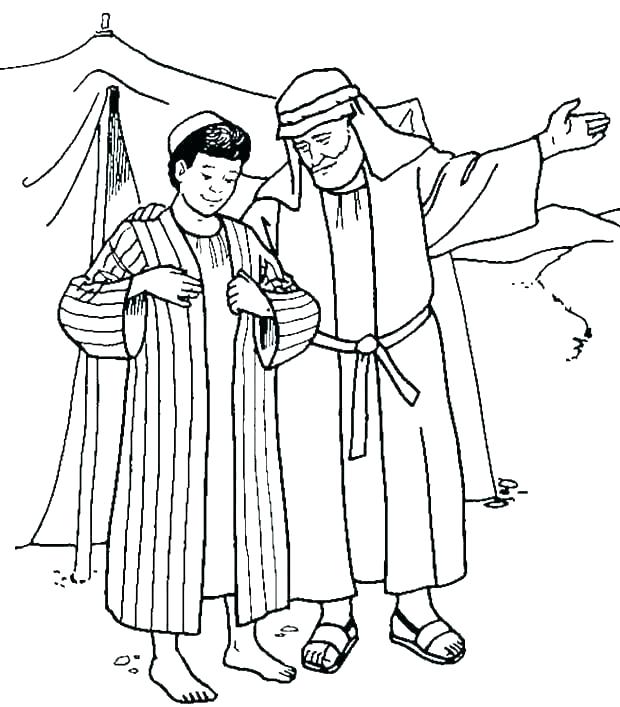 Joseph Sees His Brothers Again Coloring Sheet Jackson Barriver