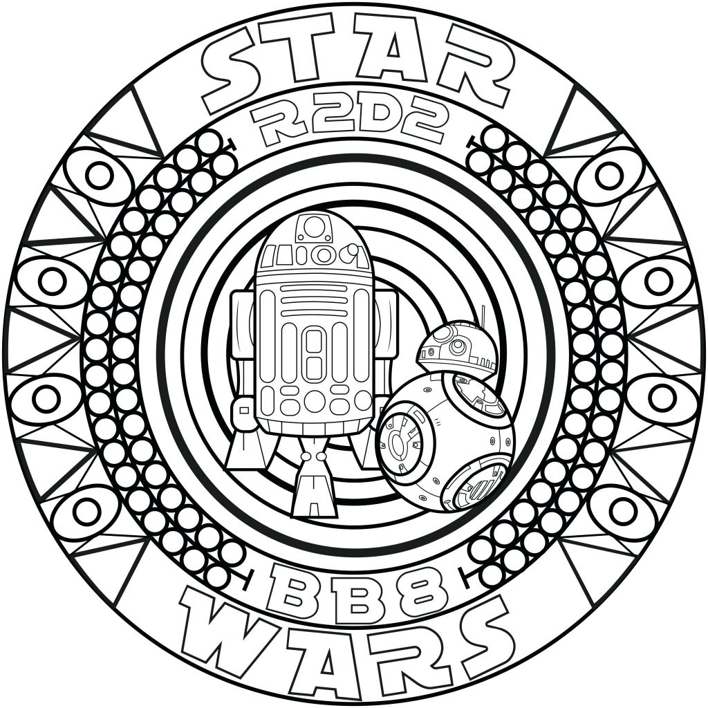 Star Wars Bb8 Mandala Coloring Page