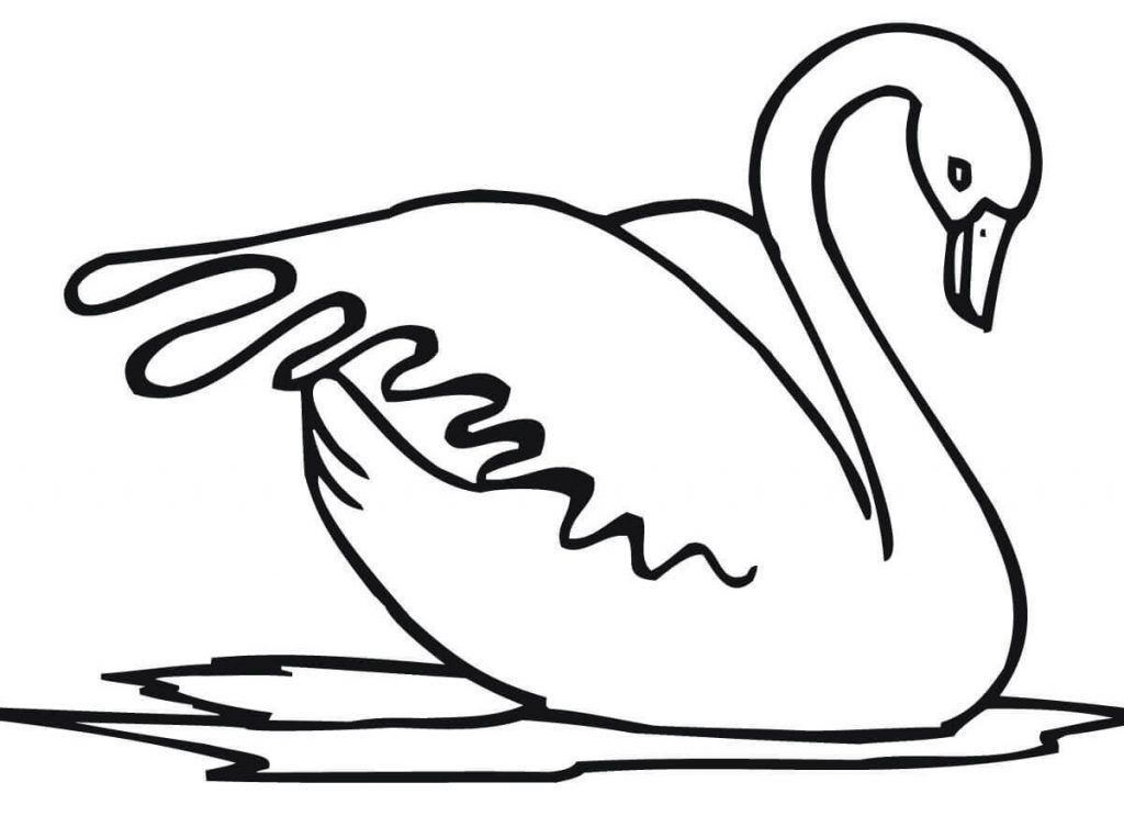 Swan Coloring Pages