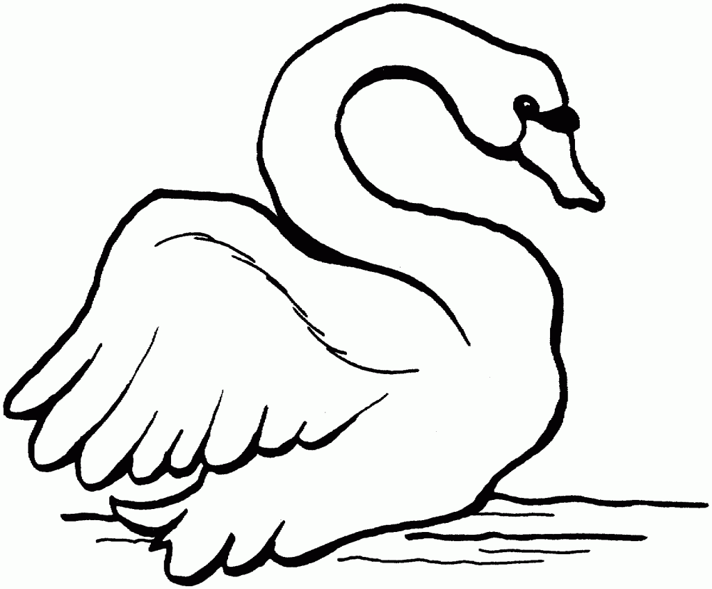 Swan Coloring Pages