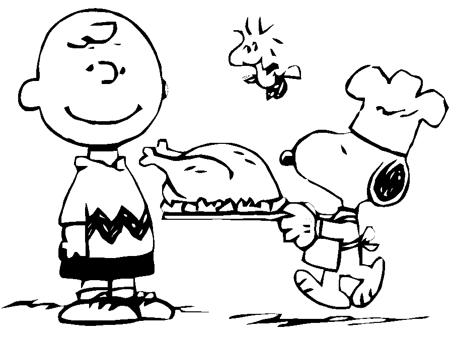 Charlie Brown Thanksgiving Coloring Pages For Preschool