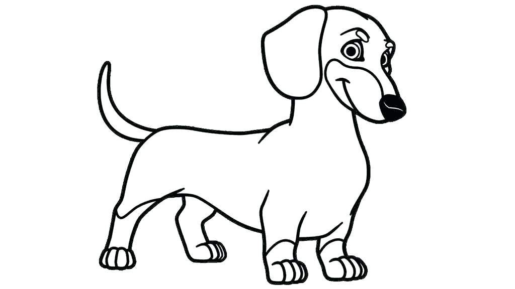 Cute Dachshund Coloring Pages