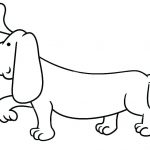 Easy Dachshund Coloring Pages