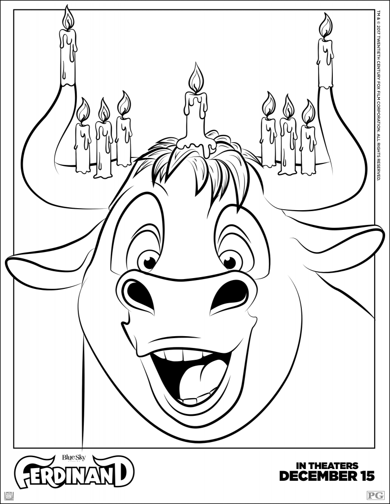 Ferdinand Hanukkah Coloring Pages