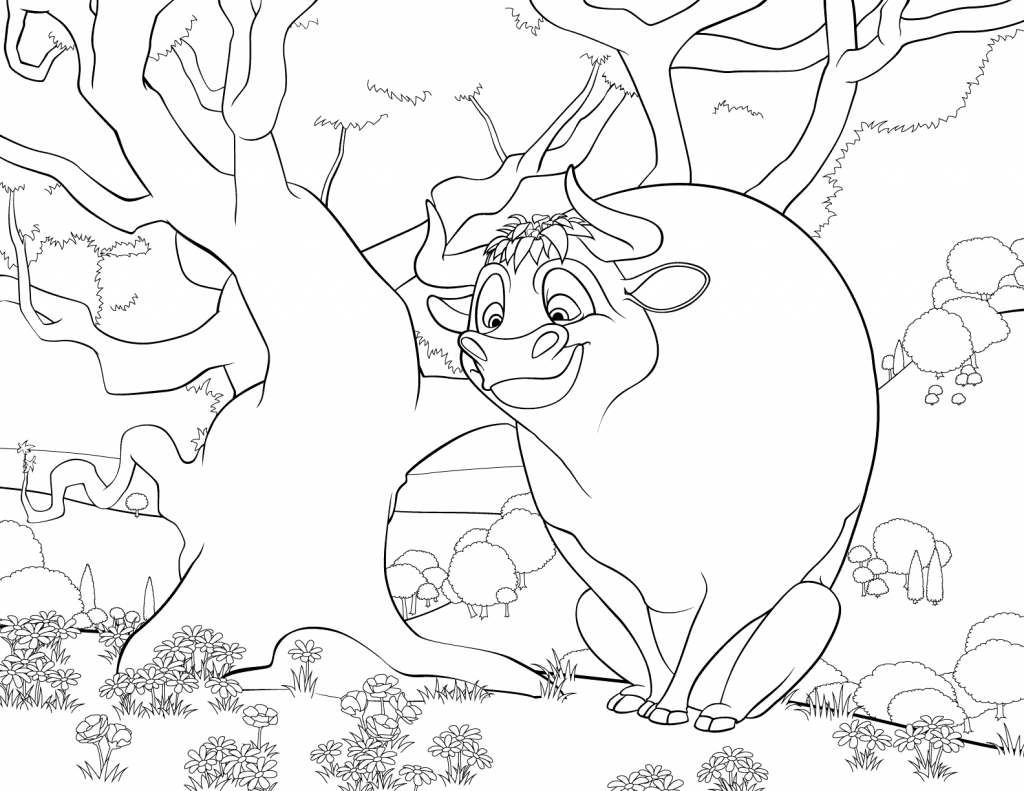 Ferdinand Movie Coloring Pages