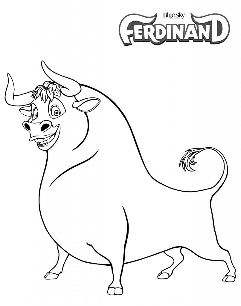 Ferdinand Movie Printable Coloring Pages