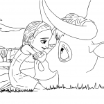 Ferdinand And Nina Coloring Page